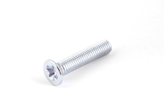 Picture of Electro-zinc plated DIN 965 Pozidriv M 3 X 12